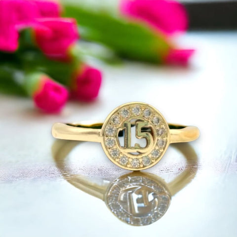 Infinity open size ring 18k of gold plated