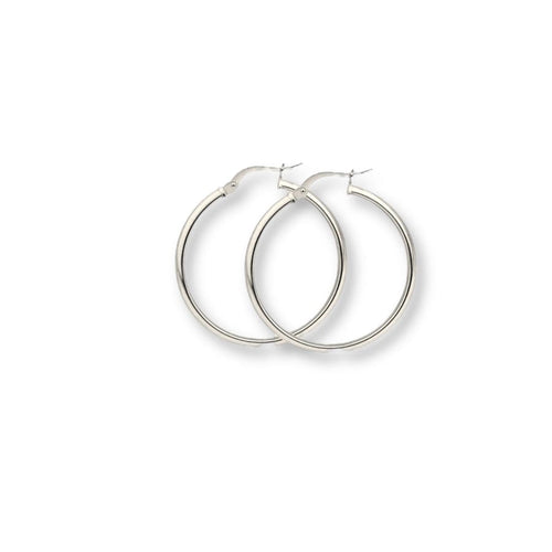 20mm circumference sterling silver hoops earrings earrings