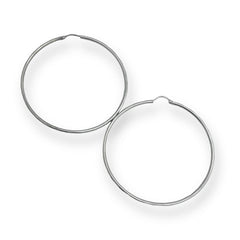 35mm circumference sterling silver mirror hoops earrings earrings