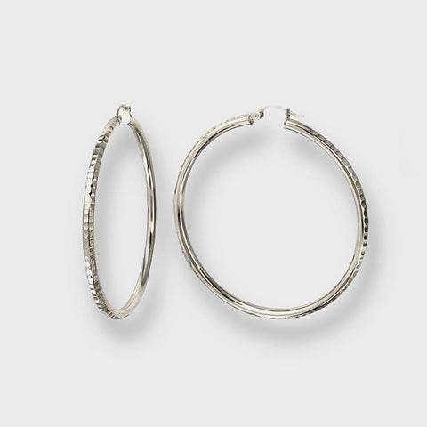 Hoops earrings gold plated