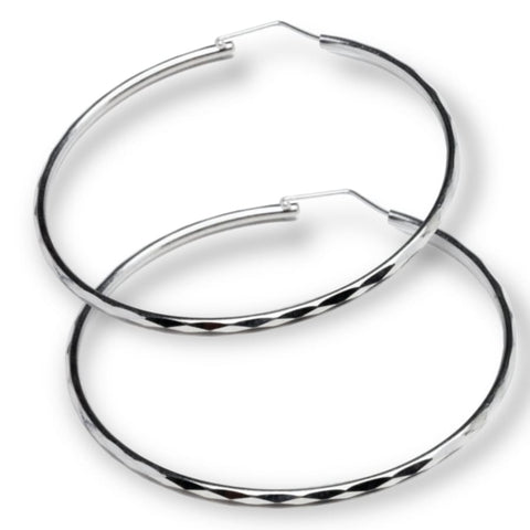 Giani Bernini Round Polished Large Hoop Earrings, 70mm, Created for Macy's  - Macy's