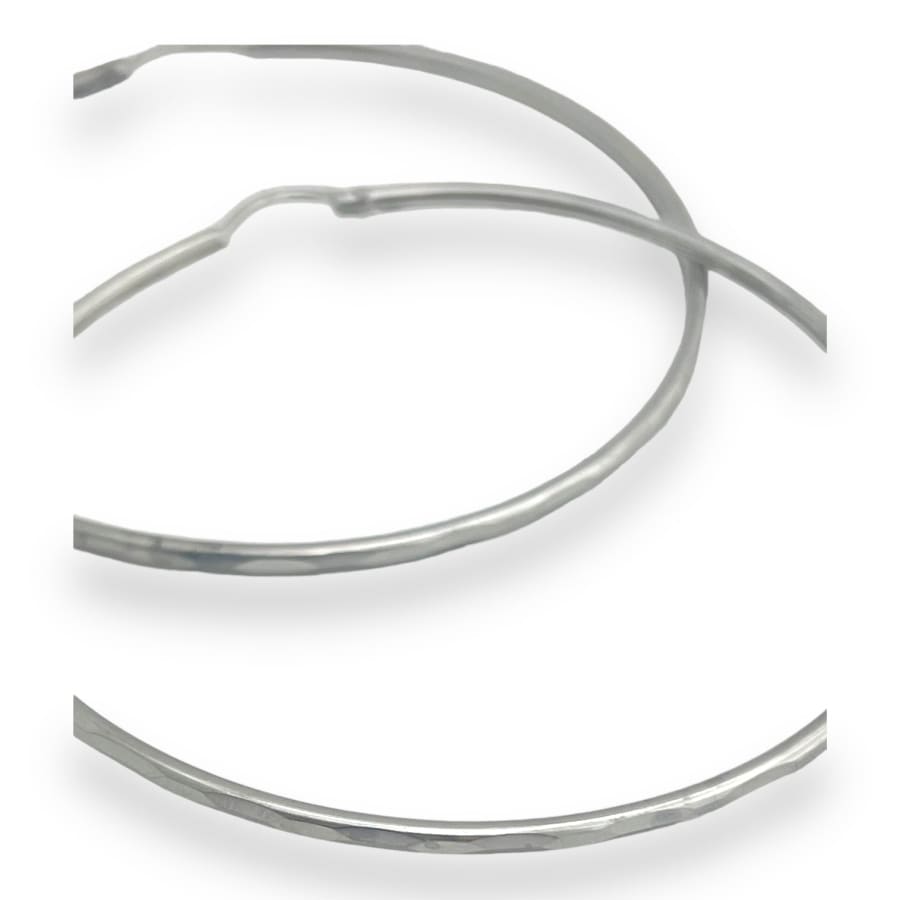 70mm circumference sterling silver mirror hoops earrings earrings