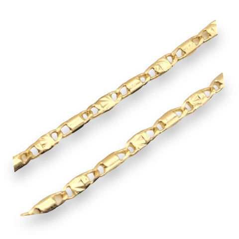 Cuban curb 10mm 18k gold plated chain