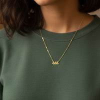 Angel’s 444 protection goldfilled necklace