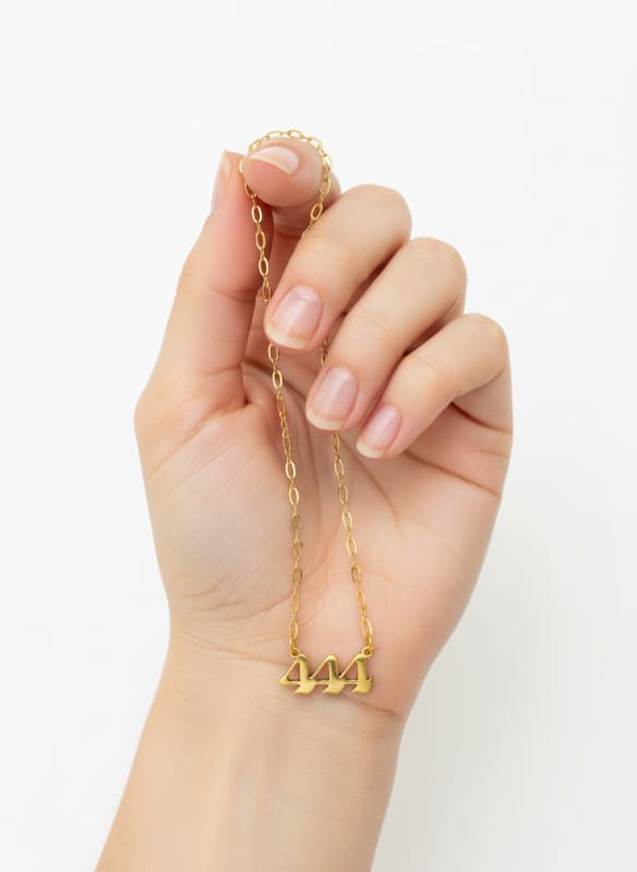 Angel’s 444 protection goldfilled necklace