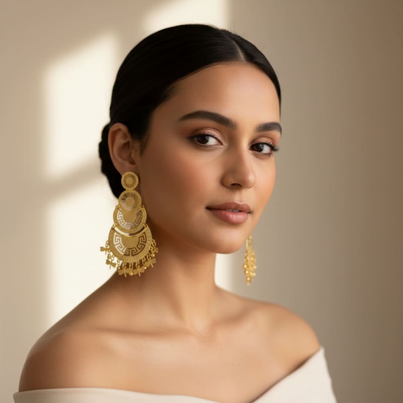 Butterflies mariachi dangles earrings in 18k of gold plated earrings