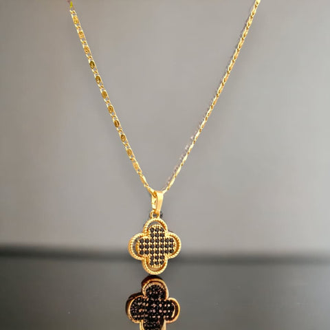 Virgin set earrings necklace in 18k goldfilled