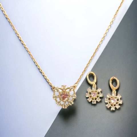 Sun necklace in 18k of gold plated