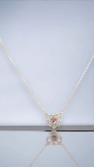 Crystal heart set earrings necklace in 18k gold filled 29.99 / chains