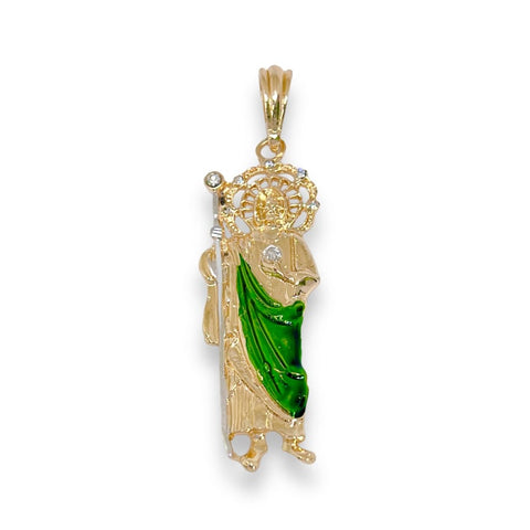 Four girls and a boy charm pendant necklace in of 14k of gold plated