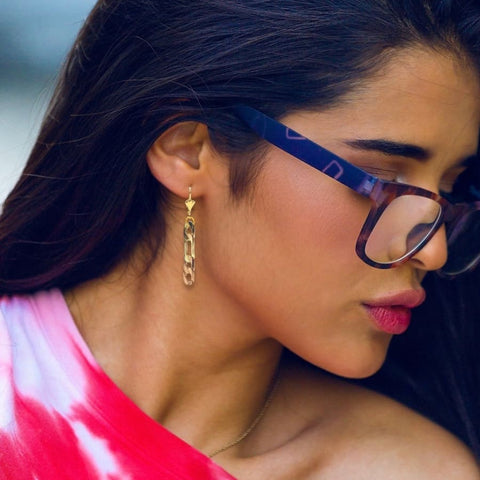 T dainty earrings gold-filled