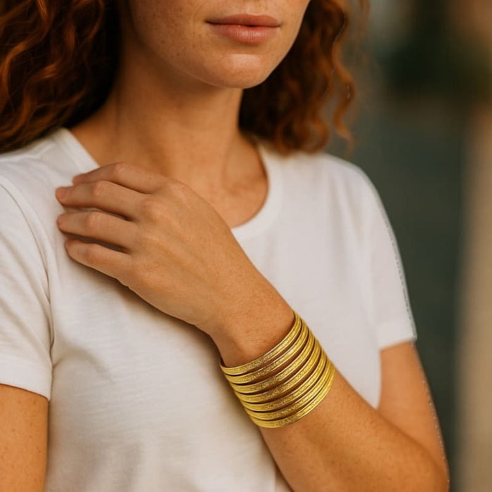 Gold tone gold plated indian bangles bangles