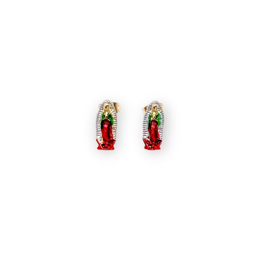Guadalupe colorful studs earrings 18k of gold plated earrings