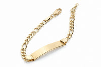 Id pate figaro link bracelet 18kts gold plated 6 bracelets