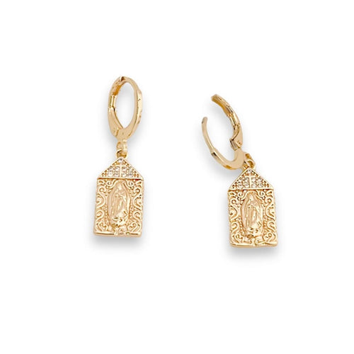 Virgin guadalupe earrings gold-filled