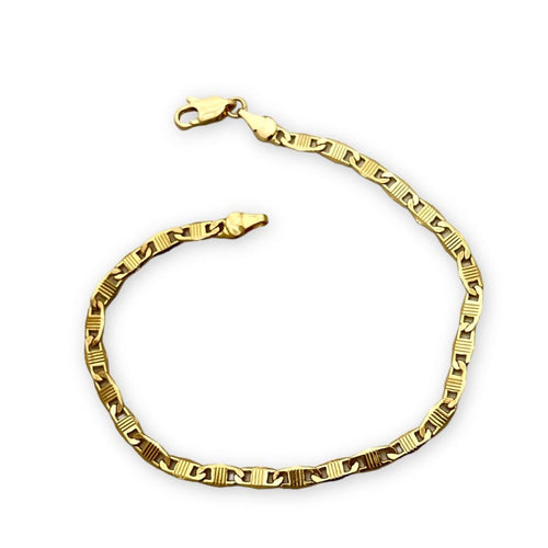 Mariner flat strips bracelet in 18k of gold filled bracelets