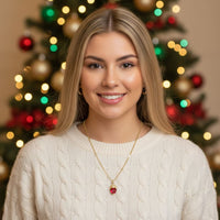 Ofelia red heart gold-filled chain necklace chains