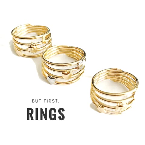 RINGS 18KTS BRAZILIAN GOLD PLATED