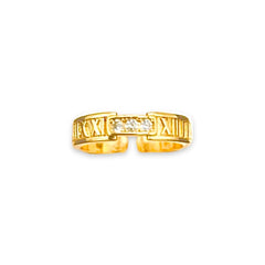 Roma open size ring in 18k of gold plated rings