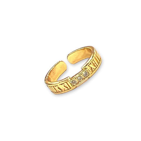 Infinity open size ring 18k of gold plated