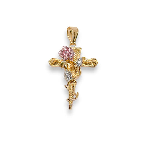 Four girls and a boy charm pendant necklace in of 14k of gold plated