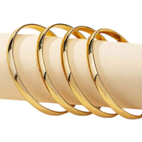 Set of 4 gold-filled bangles bangles