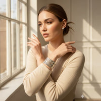 Three colors silver rose and gold plated indian bangles bangles