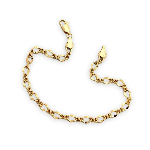 Butterflies clon gold plated bracelet