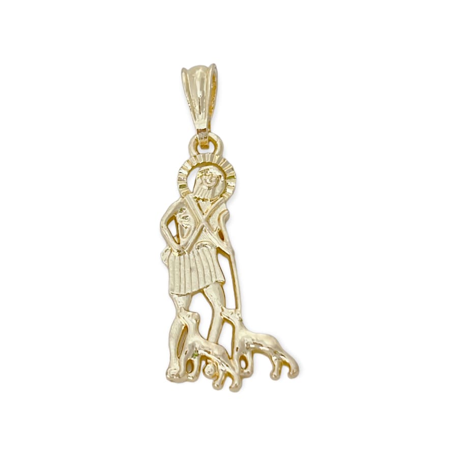San lazaro pendant in 18k of gold layering charms & pendants