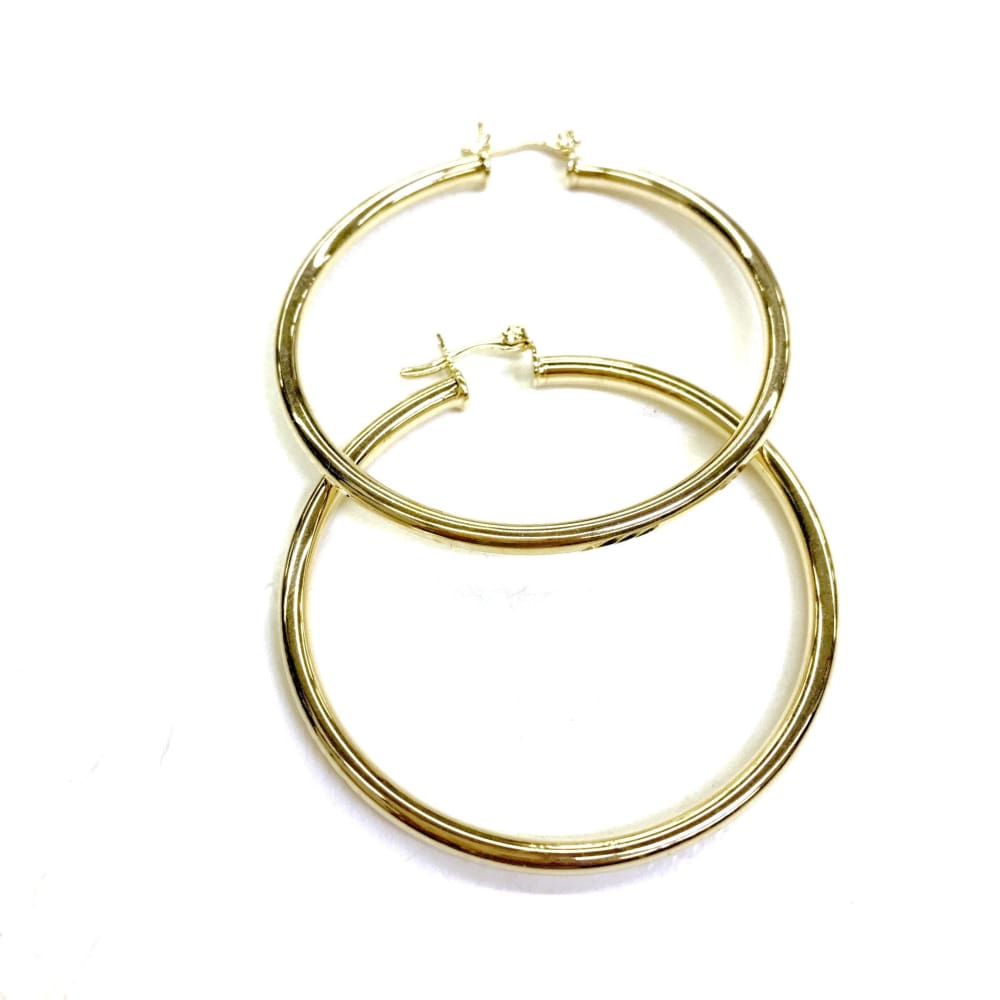 2’l3mm tubular earrings hoops earrings