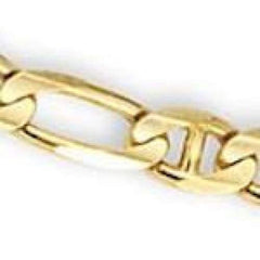 5mm anchor figaro link 18kts of gold plated chain chains