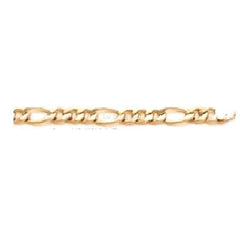 5mm concavo figaro 18k gold plated chain chains