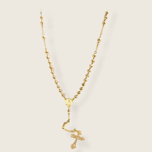 6mm beads diamond cut 14k of gold plating rosary 26 rosaries