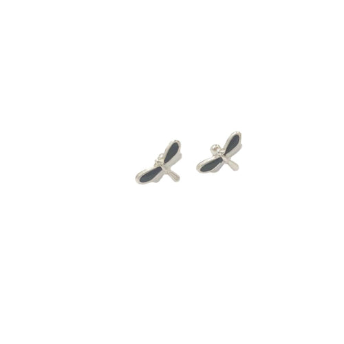 .925 sterling silver dragonfly screwback studs earrings earrings