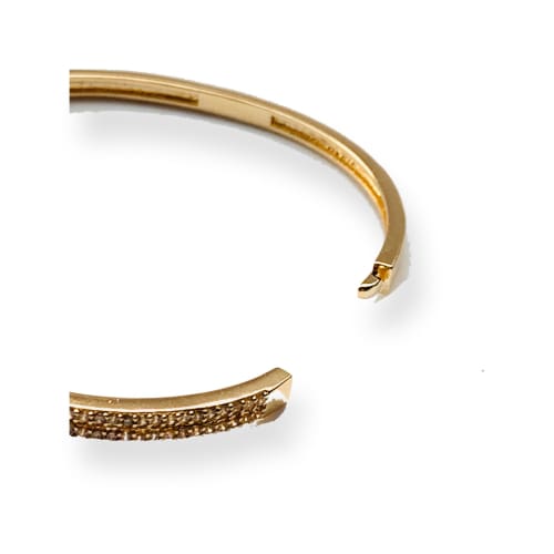 Belt bangle / cuff 18kts of gold plated bracelet