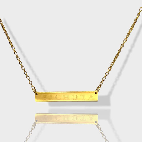 Bichota custom id - necklace 18kts gold plated charms