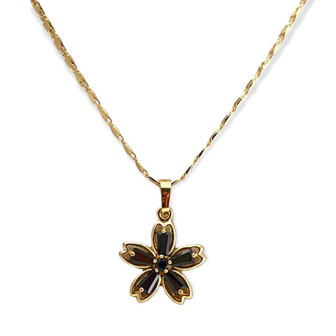 Dainty initial charm necklace in 18k of gold plated