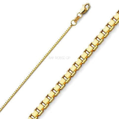 Boxy 2mm 18k gold plated chain chains