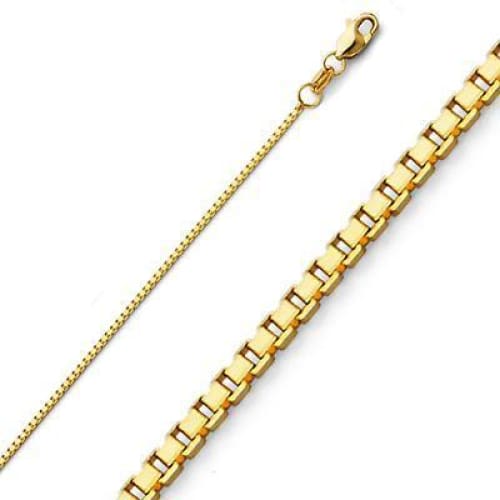 Boxy 3mm 18k gold plated chain chains