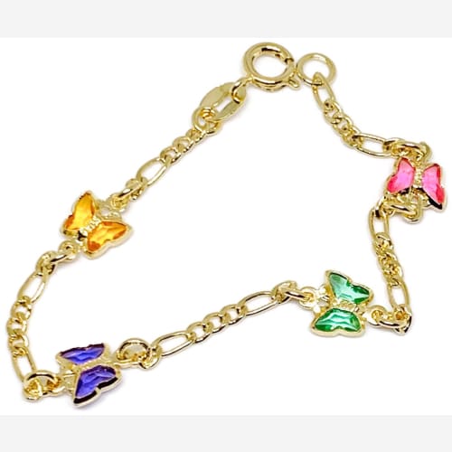 Butterfly 18kts of gold plated bracelet bracelets