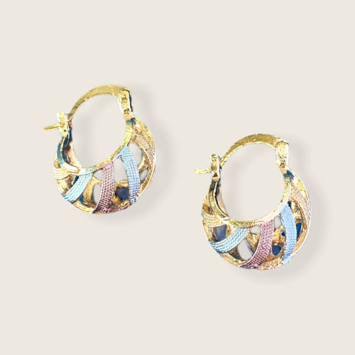 Carmelita’s hoops earrings in 18k of gold plated earrings