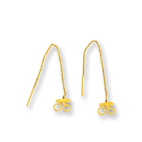 Cherrie threaders gold plated earrings
