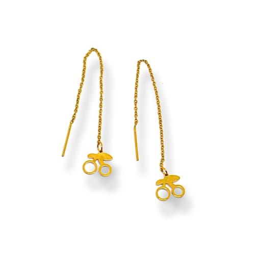 Cherrie threaders gold plated earrings