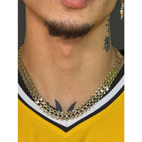 Chevron chain in 14k of gold layered necklaces