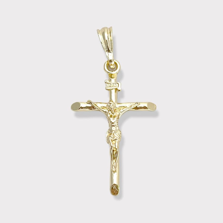 Crucifix pendant in 18k of gold plated charms & pendants