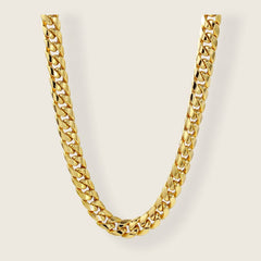 Cuban link 7mm 18k gold plated chain 24” chain chains