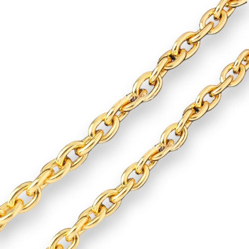 Cube link gold filled chain