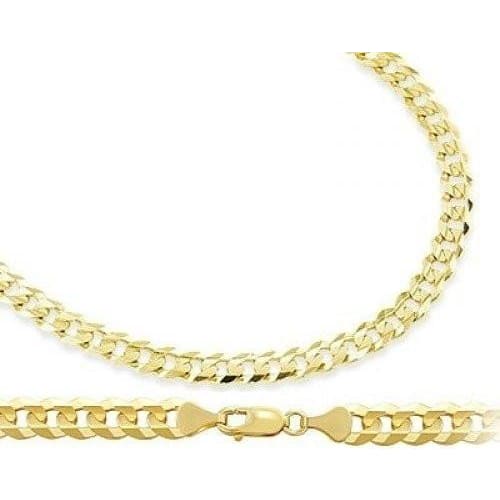 Curb 5mm 18k gold plated chain 24 chains