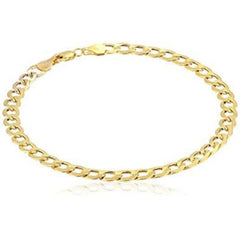 Curb 5mm 18k gold plated chain 8.5’bracelet chains