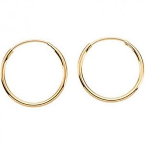 Dainty endeless hoop 18kts of goldplated earrings earrings